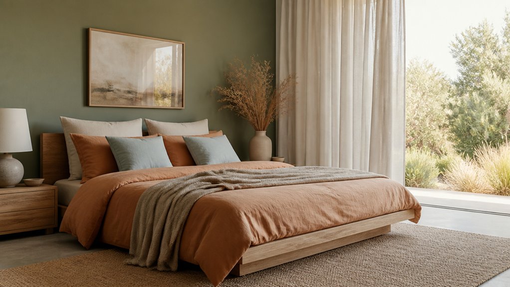 calm natural earthy tones