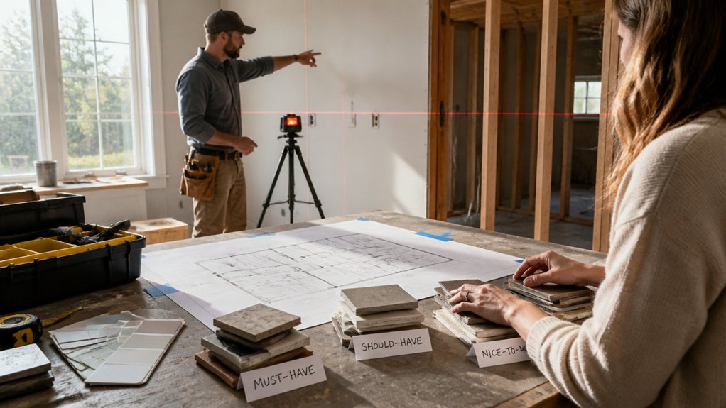 how to manage a renovation project without losing your mind - define goals priorities and constraints