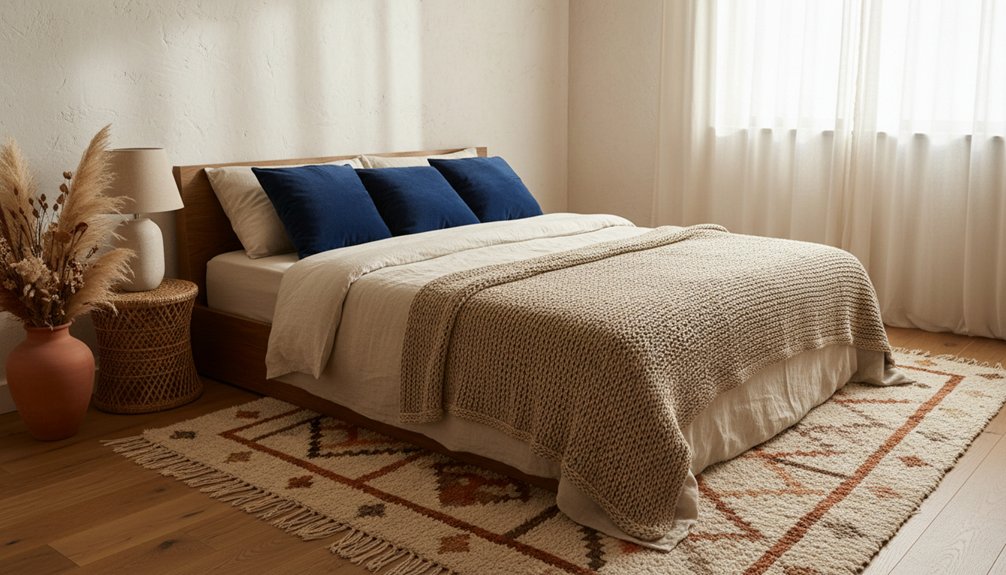 enhance bedroom with textures