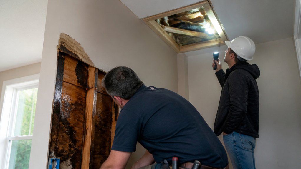 inspect roof attic leaks