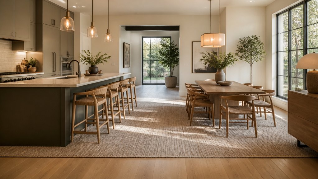 match flooring and rugs