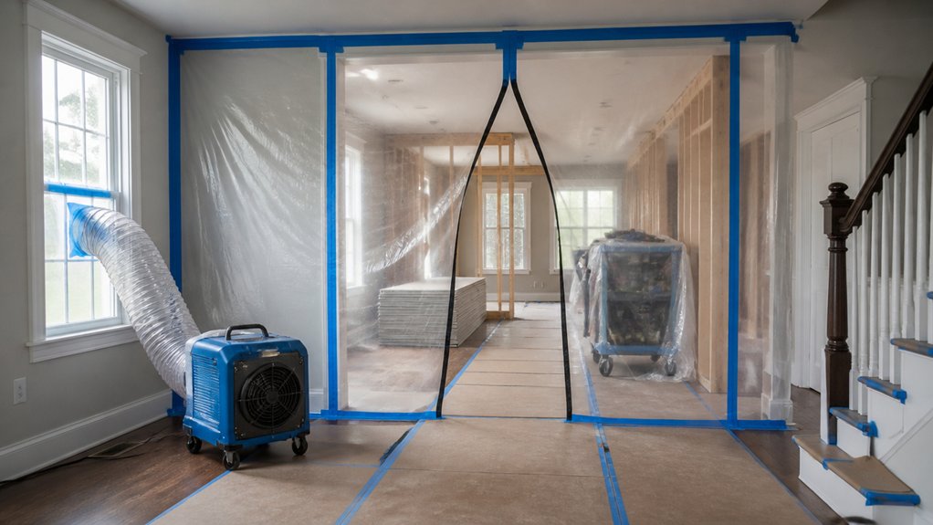 set up construction safety measures