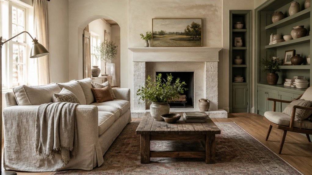 soft neutral palette layering