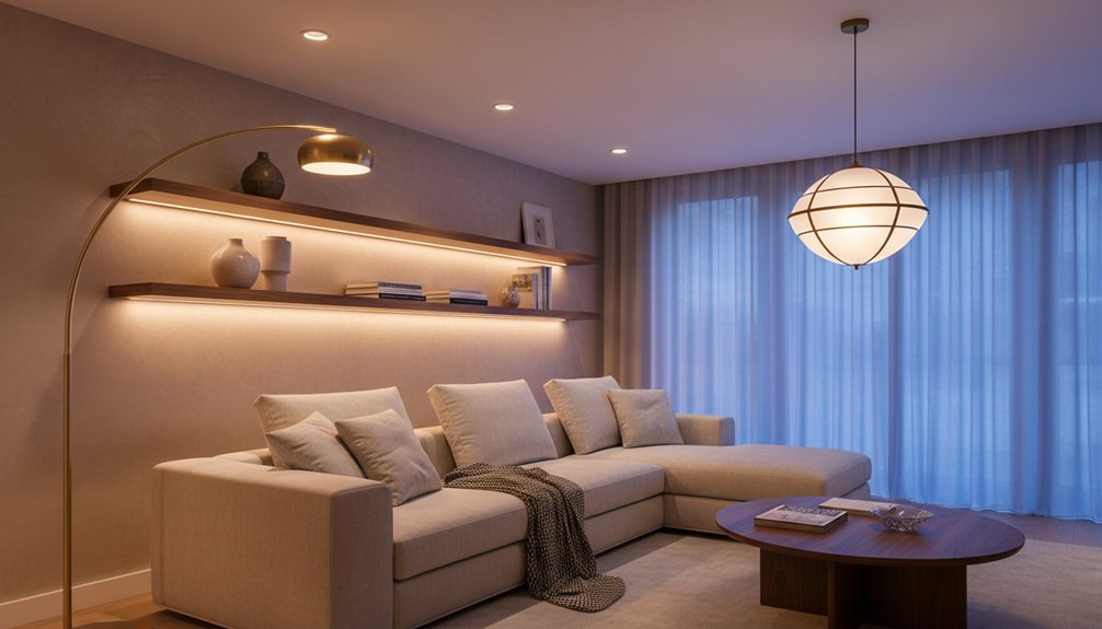 transformative living room lighting