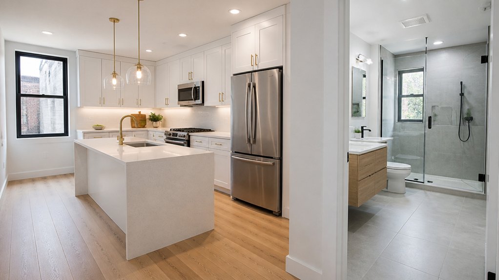 upgrade kitchens and bathrooms